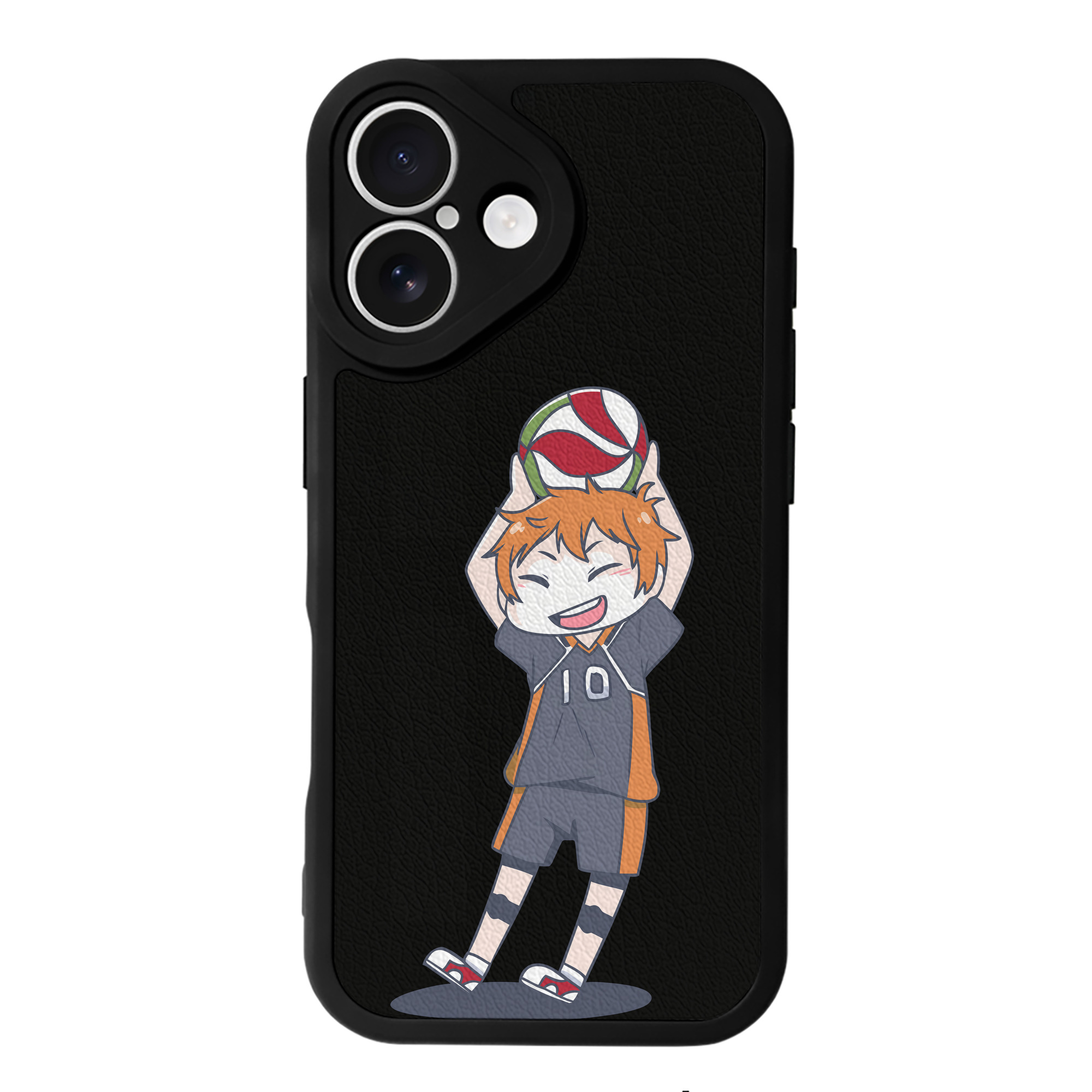（画像用） ハイキュー!! Haikyu!! 【iPhone 16シリーズ対応】シリコンスマホケース（レザー調） 材質：シリコン
